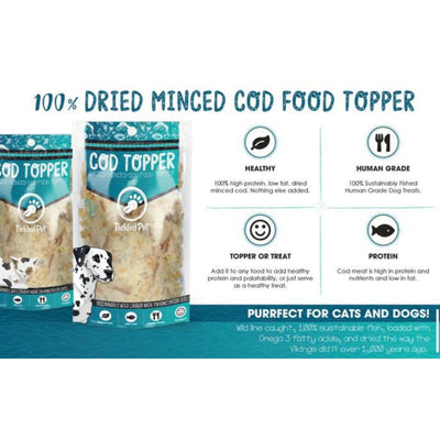 **Tickled Pet Dog 6oz. Cod Topper