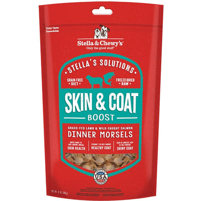 Stella and Chewys Dog Solutions Skin and Coat Boost Lamb and Salmon 13 Oz