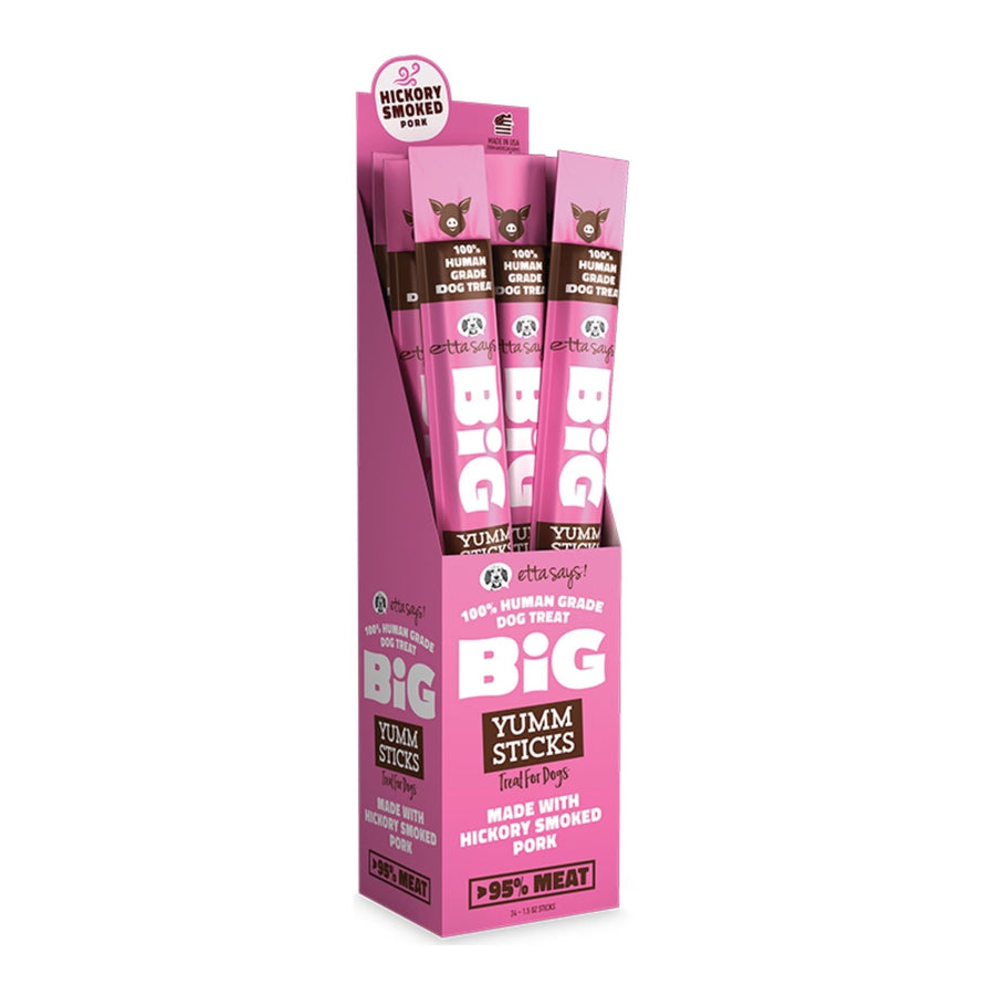 Etta Says Dog Grain Free Yum Stick Big Pork (Case of 24)