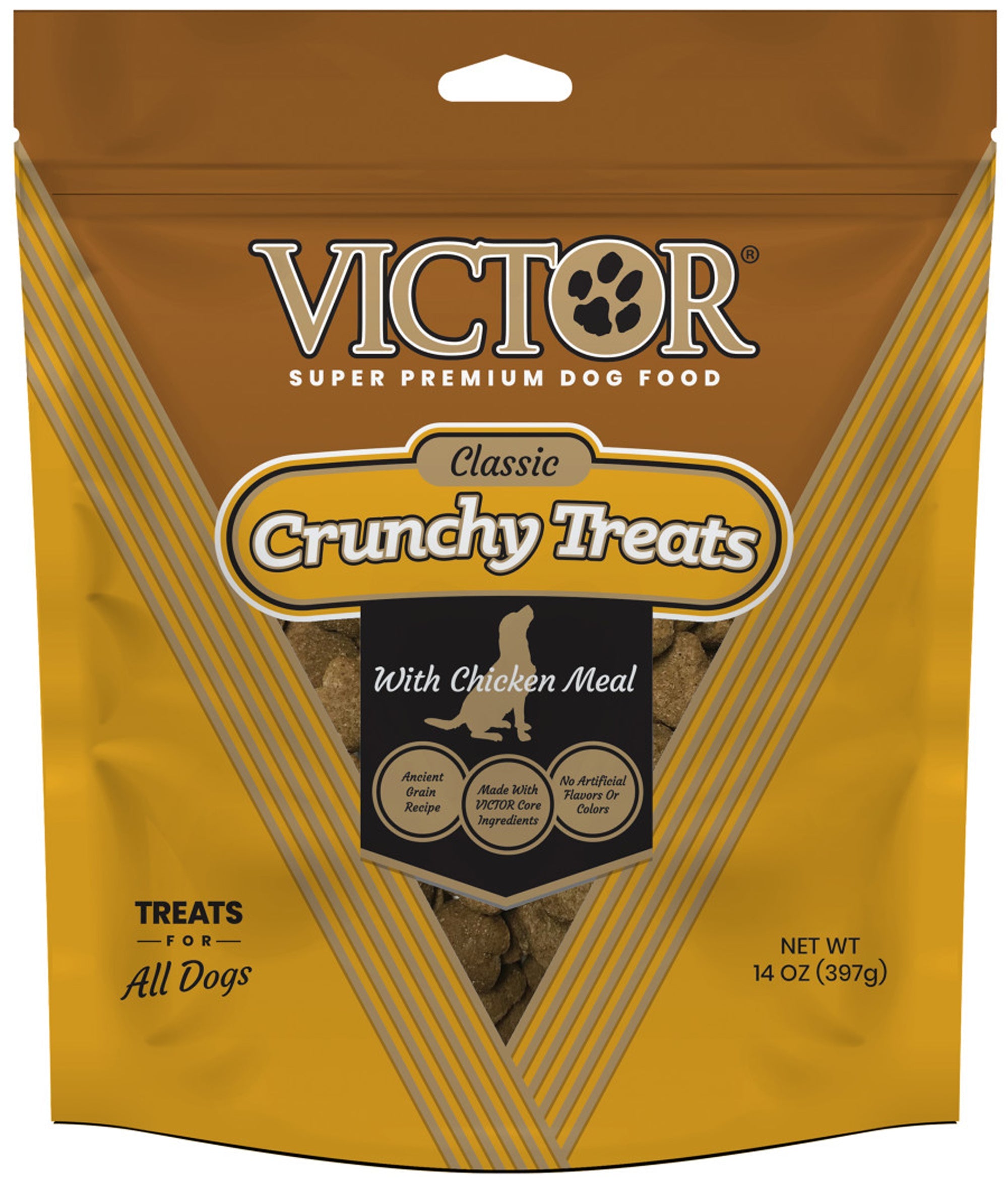 Victor Super Premium Dog Food Classic Crunchy Dog Treats Chicken Meal 1ea/14 oz