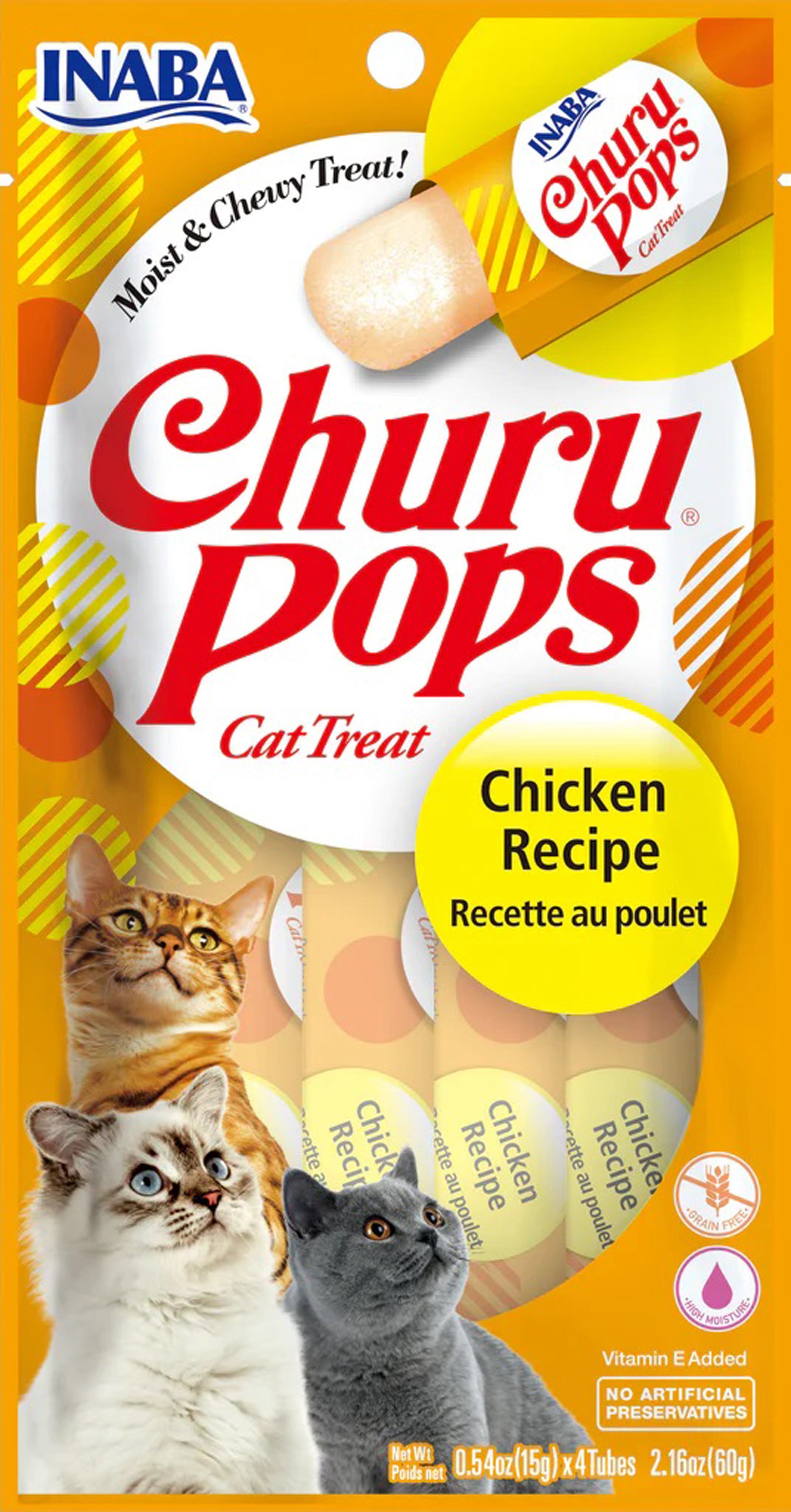 Inaba Cat Churu Pop Chicken 6Ct /2.16Oz