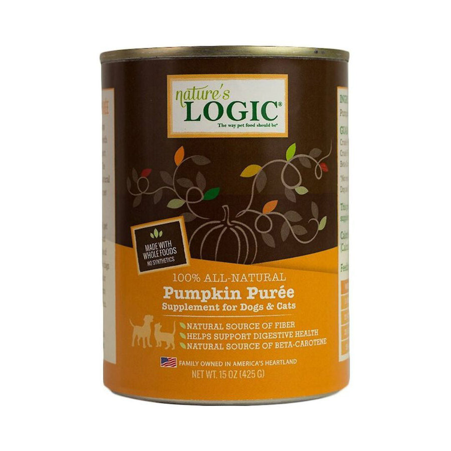 Natures Logic Dog Cat Pumpkin Puree 15oz. (Case of 12)