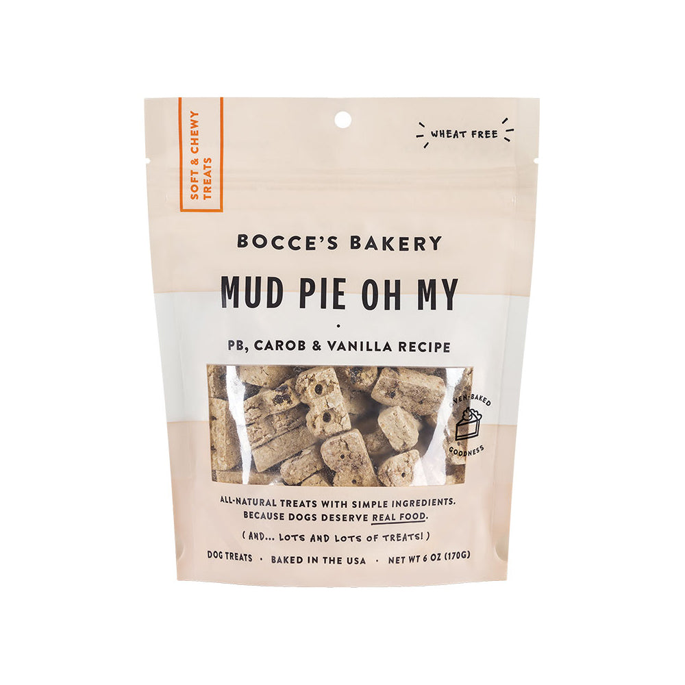 Bocces Bakery Dog Soft And Chewy Mud Pie 6oz