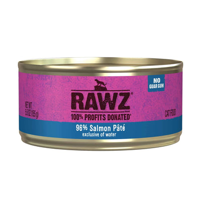 Rawz Cat 96% Salmon Pate 5.5oz. (Case of 24)