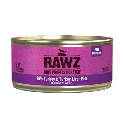 Rawz Cat 96% Turkey Liver 5.5oz. Pate (Case of 24)