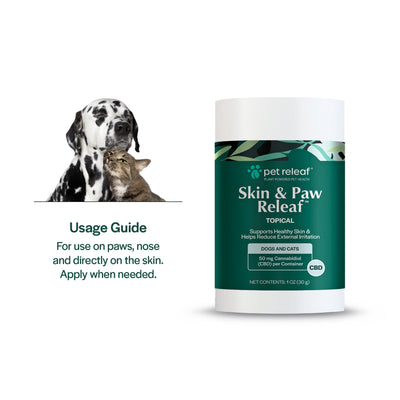 Pet Releaf Skin & Paw Releaf Dog & Cat Topical