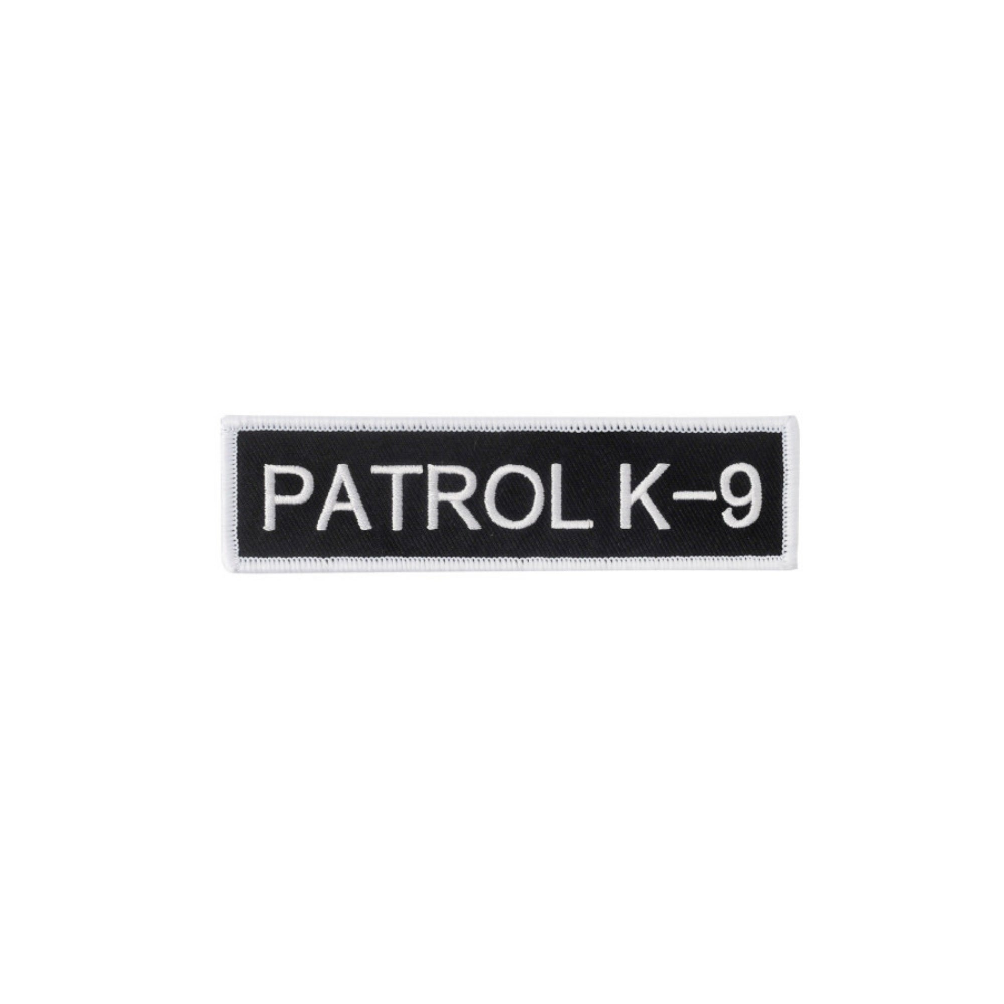 Boss Dog Tactical Harness Patch Patrol K9, 1ea/SM