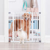 Carlson Extra Wide Pet Gate w/ Small Pet Door White 29-39 X 30in.