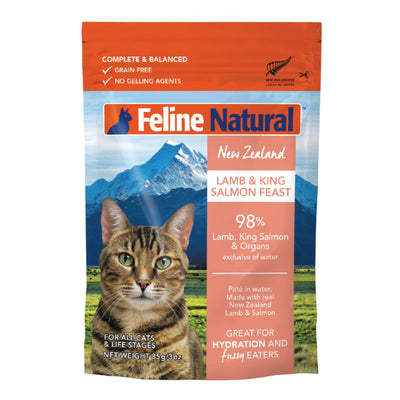 Feline Natural Cat Grain Free Lamb Salmon 3oz. Pouch (Case of 12)