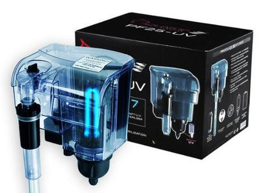 Aquatop Hang on Power Filter PF15-UV with UV Sterilization Translucent Blue 1ea