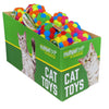 Multipet PomPom Rattle Cat Toy 25pc PDQ