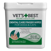 Vet's Best Dental Care Finger Wipes for Dogs and Cats 1ea/50 ct