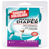 Simple Solution Washable Diaper Blue; 1ea-XS