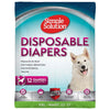 Simple Solution Disposable Diapers White 2X-Large 12 Pack