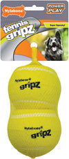Nylabone Power Play Dog Tennis Ball Gripz Tennis; 1ea-Large 2 ct