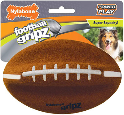 Nylabone Power Play Dog Football Gripz Football; 1ea-Medium 1 ct