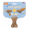 Nylabone Puppy Gourmet Style Strong Chew Toy Wishbone Peanut Butter 1ea-SMall-Regular (1 ct)