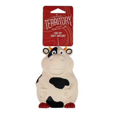 Territory Dog Latex Squeaker Cow 5.8 inch