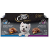 Cesar Loaf & Topper in Sauce Adult Wet Dog Food Variety Pack (Rotisserie Chicken, Filet Mignon) 2ea/3.5 oz, 12 pk