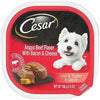 Cesar Loaf & Topper in Sauce Adult Wet Dog Food Angus Beef w/Bacon & Cheese 24ea/3.5 oz, 24 pk