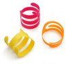 FAT CAT Looney Loops Cat Toy Pink; Yellow; Orange One Size 3 Pack