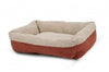 Aspen Self Warming Rectangular Dog Lounger Bed Barn Red/Cream 1ea/30In X 24 in, MD