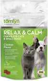 Tomlyn Relax and Calm Chews for Cats and Dogs 3.17 oz 30 Count