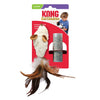 KONG Refillable Feather Mouse Catnip Cat Toy White 1ea/One Size