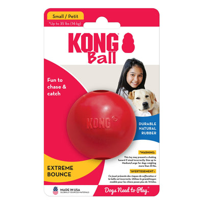 KONG Ball Dog Toy Red 1ea/SM