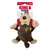 KONG Cozie Spunky Monkey Plush Dog Toy Brown 1ea/SM