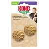 KONG Natural Straw Ball Catnip Toy Beige 1ea/One Size, 2 pk