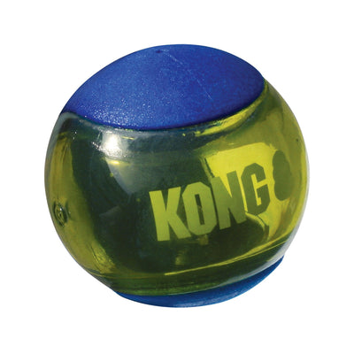 KONG Squeezz Action Ball Dog Toy Blue 1ea/MD