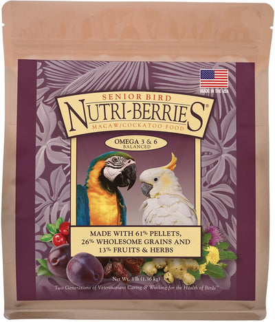 Lafeber Company Senior Bird Nutri-Berries Macaw and Cockatoo Food 10 oz