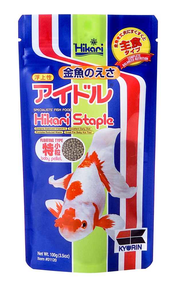 Hikari USA Goldfish Staple Floating Pellets Fish Food 3.5 oz Baby