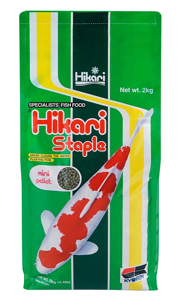 Hikari USA Staple Growth Formula Pellet Fish Food for Koi and Other Pond Fishes 4.4 lb Mini
