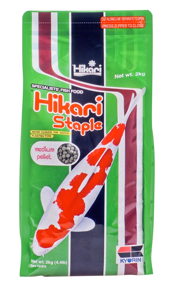 Hikari USA Staple Growth Formula Pellet Fish Food for Koi and Other Pond Fishes 4.4 lb Medium