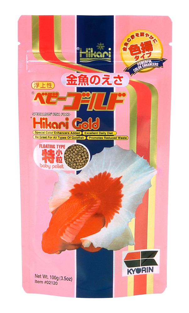 Hikari USA Goldfish Gold Pellets Fish Food 3.5 oz Baby
