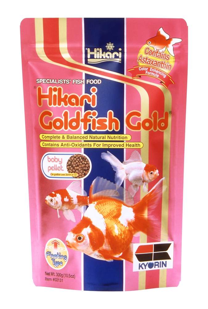 Hikari USA Goldfish Gold Pellets Fish Food 10.5 oz Baby