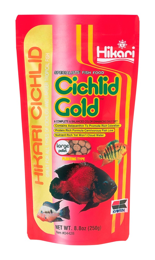 Hikari USA Cichlid Gold Pellets Fish Food 8.8 oz Large