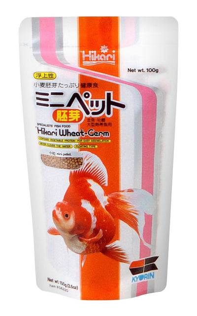 Hikari USA Goldfish Wheat-Germ Pellets Fish Food 3.5 oz Mini