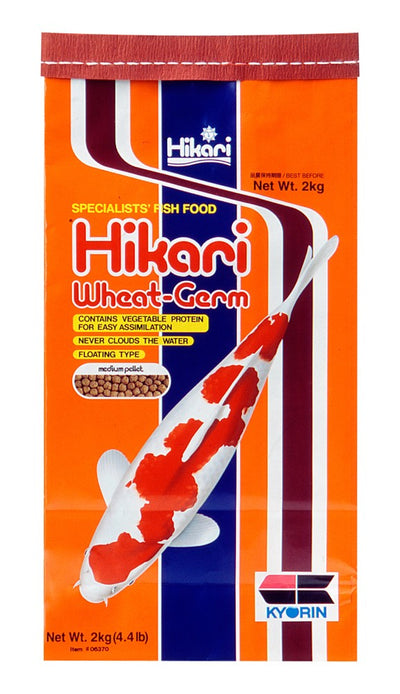 Hikari USA Wheat-Germ Floating Pellet Fish Food for Koi; Goldfish and Other Pond Fishes 4.4 lb Medium