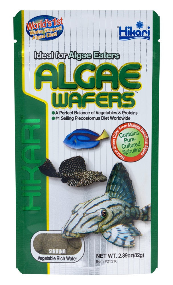 Hikari USA Algae Wafers Rapidly Sinking Wafer Fish Food 2.89 oz