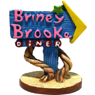 Hikari USA Weird Waters Briney Brook Diner Sign Resin Ornament 1ea/One Size