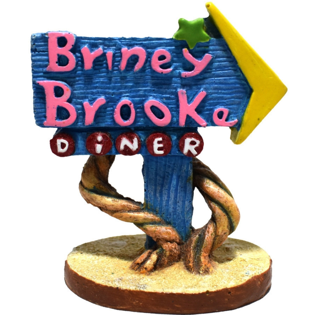 Hikari USA Weird Waters Briney Brook Diner Sign Resin Ornament 1ea/One Size