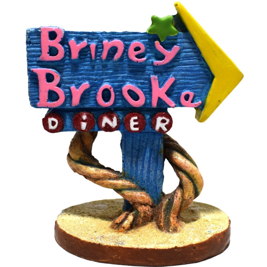 Hikari USA Weird Waters Briney Brook Diner Sign Resin Ornament 1ea/One Size
