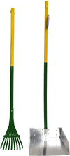 Four Paws Dog Rake and Scooper Set for Pet Waste Pick-up Large; 9.5" x 10" x 38"