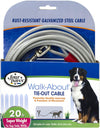 Four Paws Dog Super Tie Out Cable Silver 20 Feet
