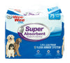 Four Paws Wee-Wee Super Absorbent Pads for Dogs 75-Count Large 24" x 24"