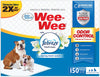 Four Paws Wee-Wee Odor Control with Febreze Freshness Pads 100 Count Standard 22" x 23"
