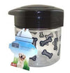 Lixit Dog Treat Jar Container Grey; Clear Medium